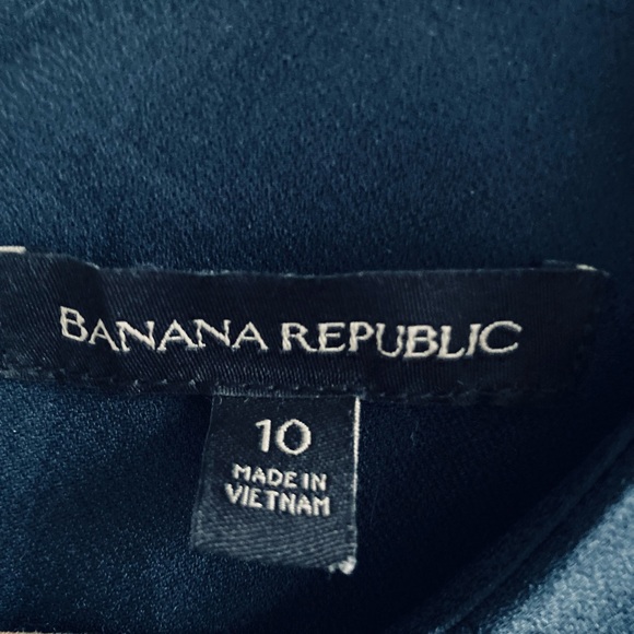 Like New Banana Republic Bell Sleeve Shift Dress size 10 Navy - Picture 7 of 8